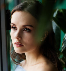 Femme maquillée